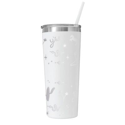 22 oz Personalized Western Tumbler - Laser Engraved