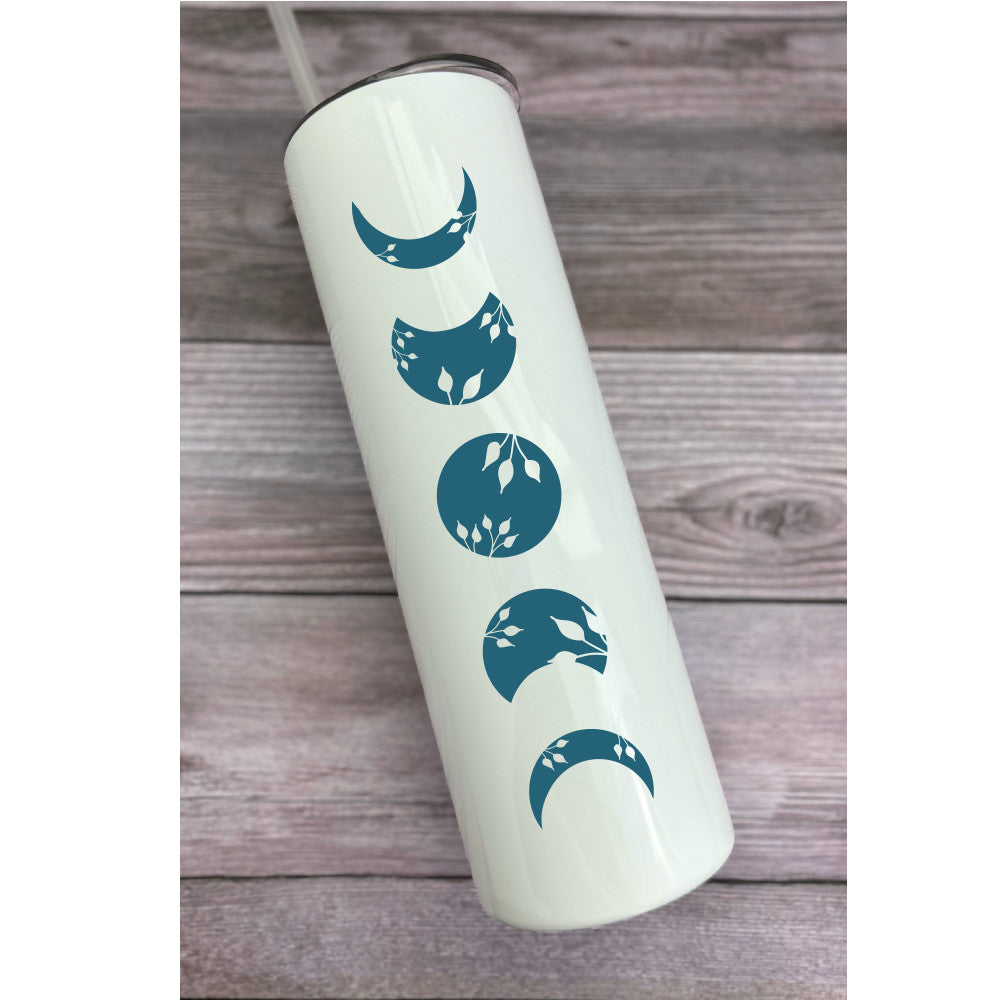 30 oz Personalized Colorful Moon Phases Tumbler