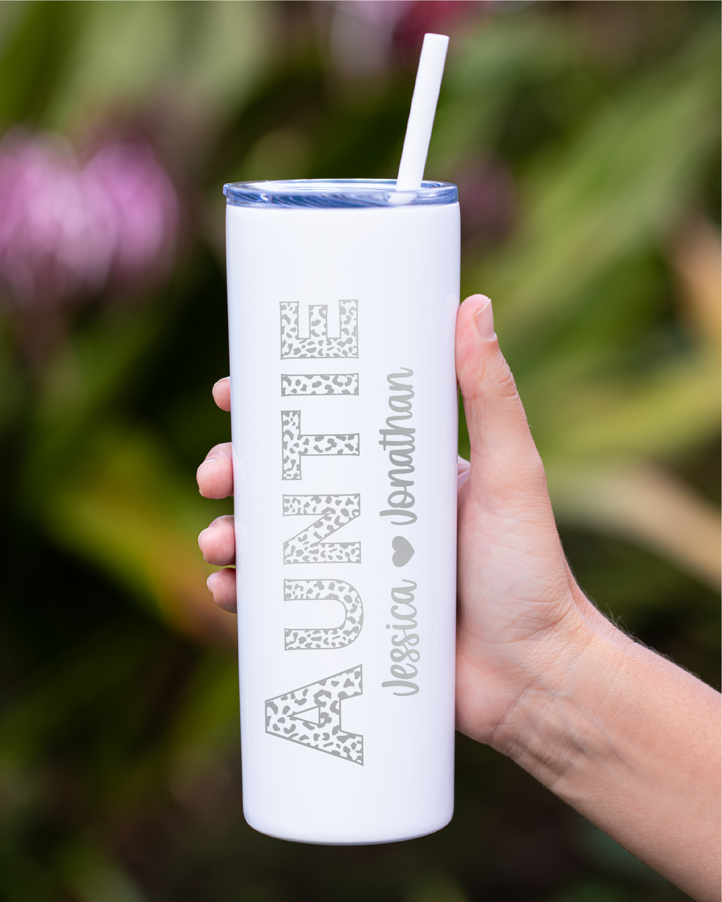 20 oz - Family - Cheetah - Personalized - Laser