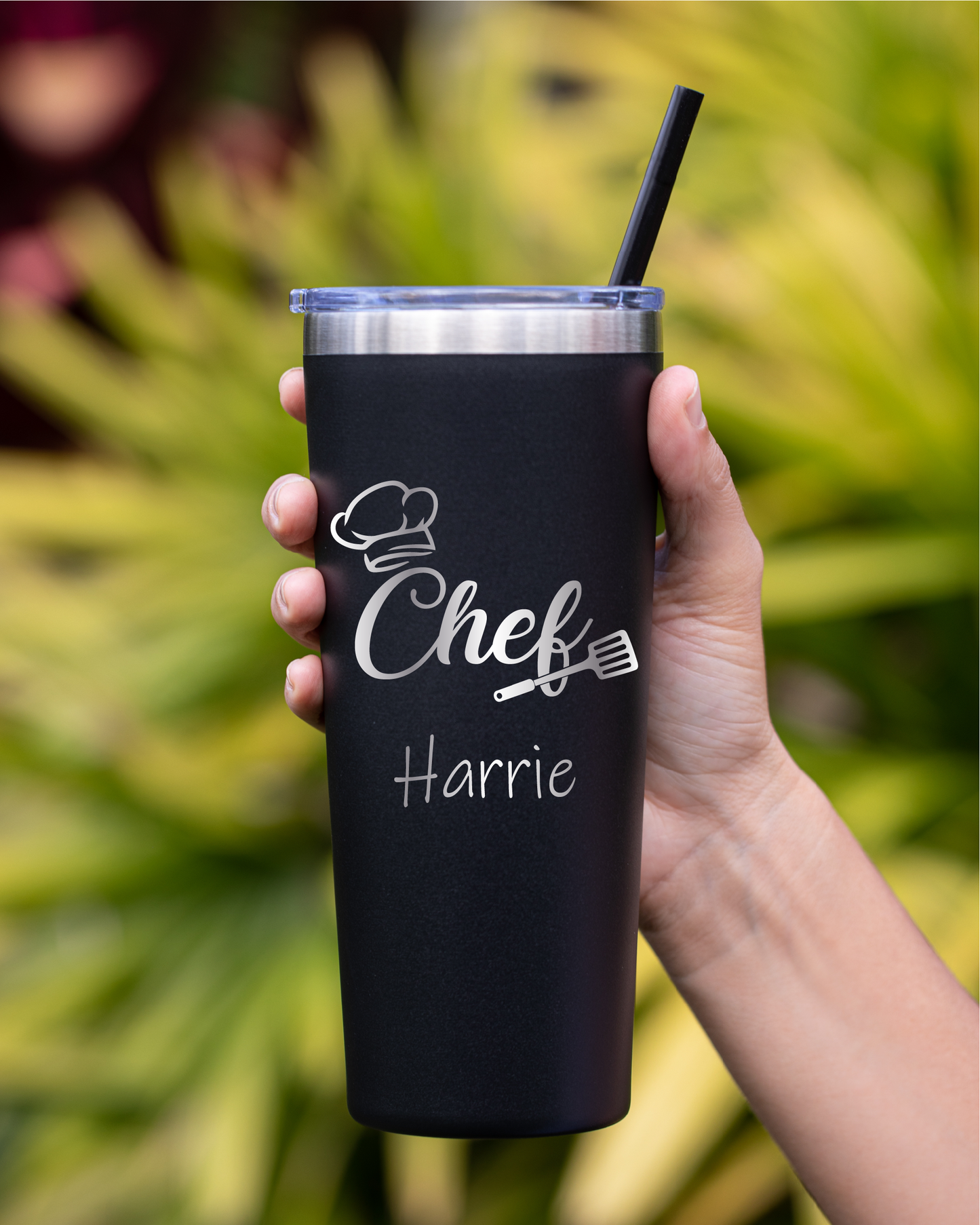 22 oz Personalized Chef Tumbler - Laser Engraved