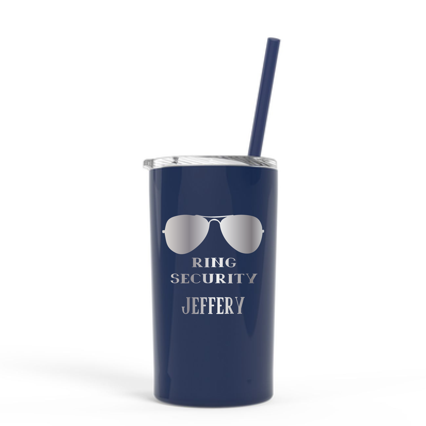 12 oz Personalized Ring Bearer Tumbler - Laser Engraved