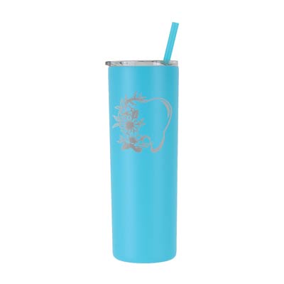 20 oz Personalized Dental Tumbler - Laser Engraved