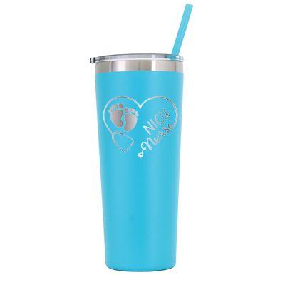 22 oz Personalized NICU Nurse Tumbler - Laser Engraved