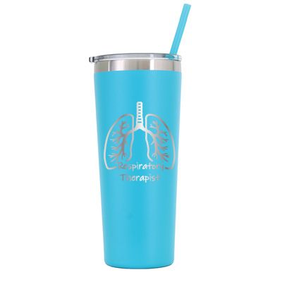 22 oz Personalized Respiratory Therapist Tumbler - Laser Engraved