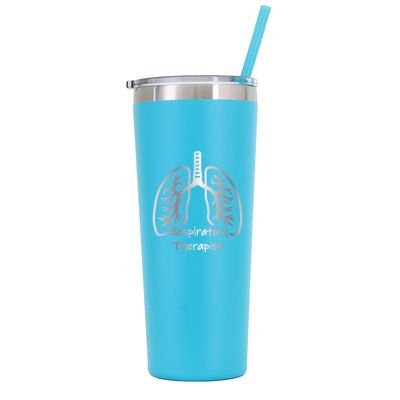 22 oz Personalized Respiratory Therapist Tumbler - Laser Engraved