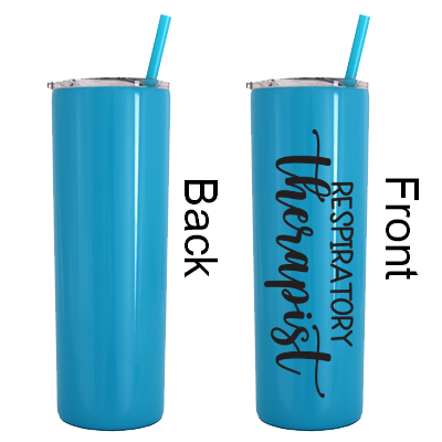 20 oz Personalized Respiratory Therapist Tumbler - Vinyl Decal