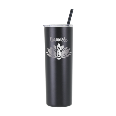 20 oz Personalized Yoga Tumbler - Laser Engraved