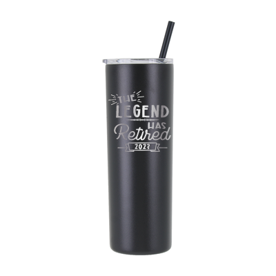 Personalized 2023 Retired "The Legend" Tumbler - Laser Engraved