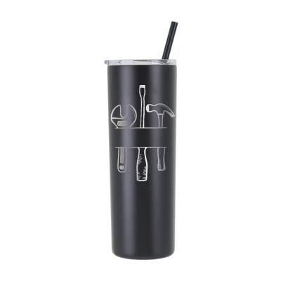20 oz Personalized Mechanic Tumbler - Laser Engraved