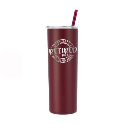 Personalized Officially Retired Tumbler - Laser Engraved