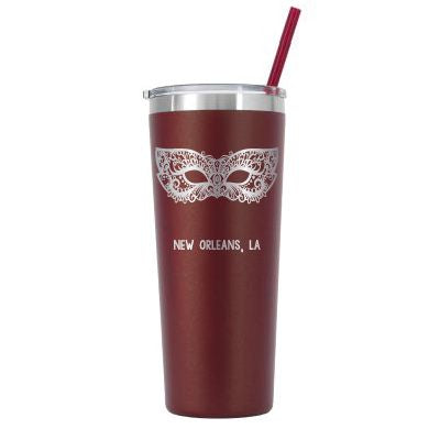 22 oz Personalized New Orleans Tumbler - Laser Engraved