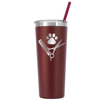 22 oz Personalized Pet Groomer Tumbler Laser Engraved