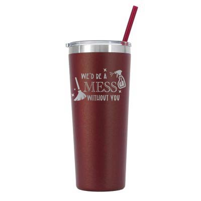 22 oz Personalized House Keeper Tumbler - Laser Engraved