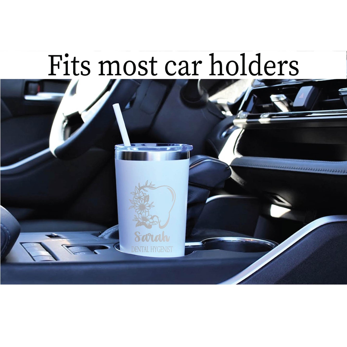 22 oz Personalized Dental Tumbler - Laser Engraved