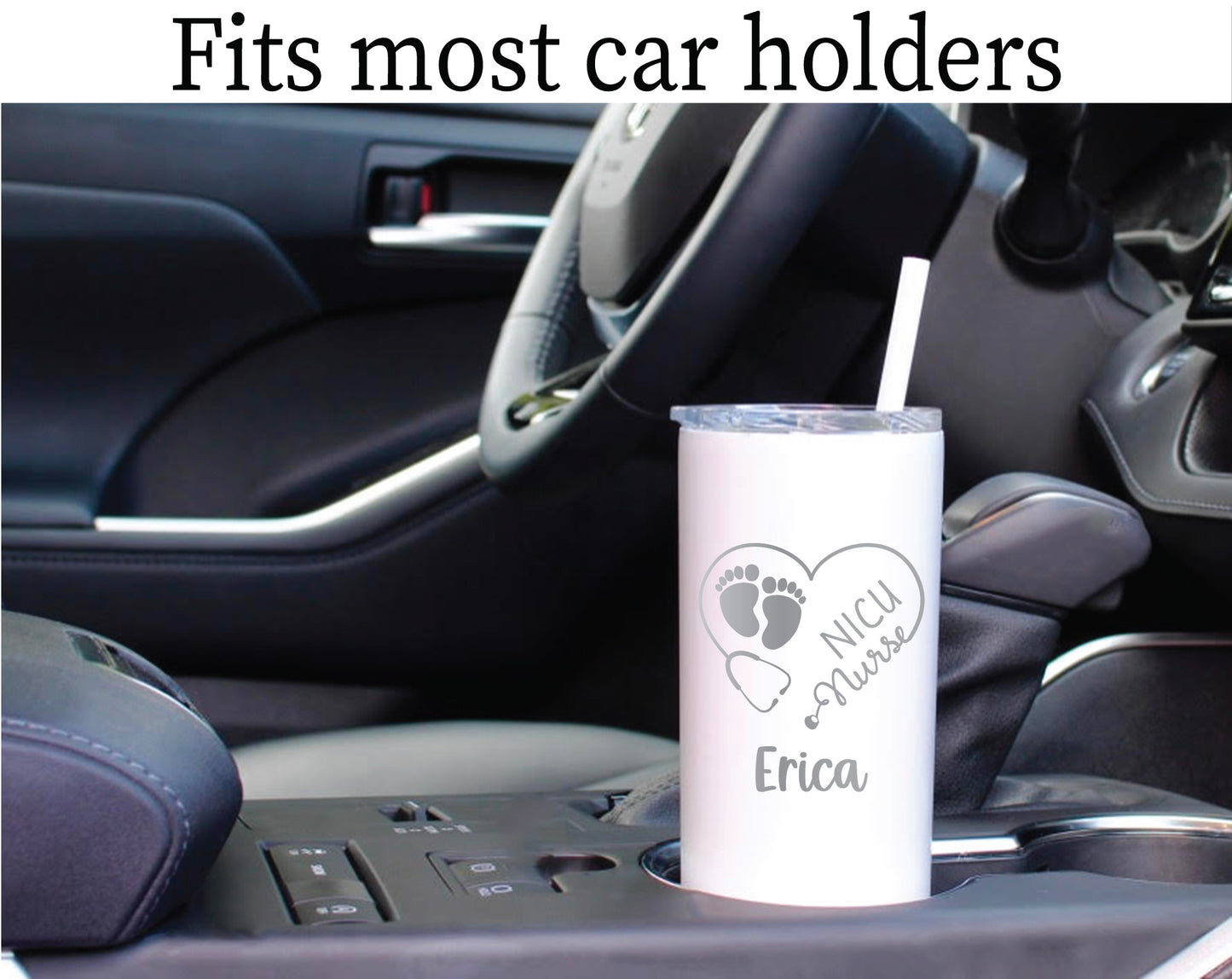 20 oz Personalized NICU Nurse Tumbler - Laser Engraved