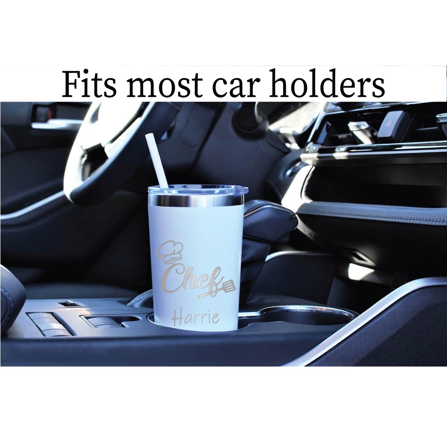 22 oz Personalized Chef Tumbler - Laser Engraved