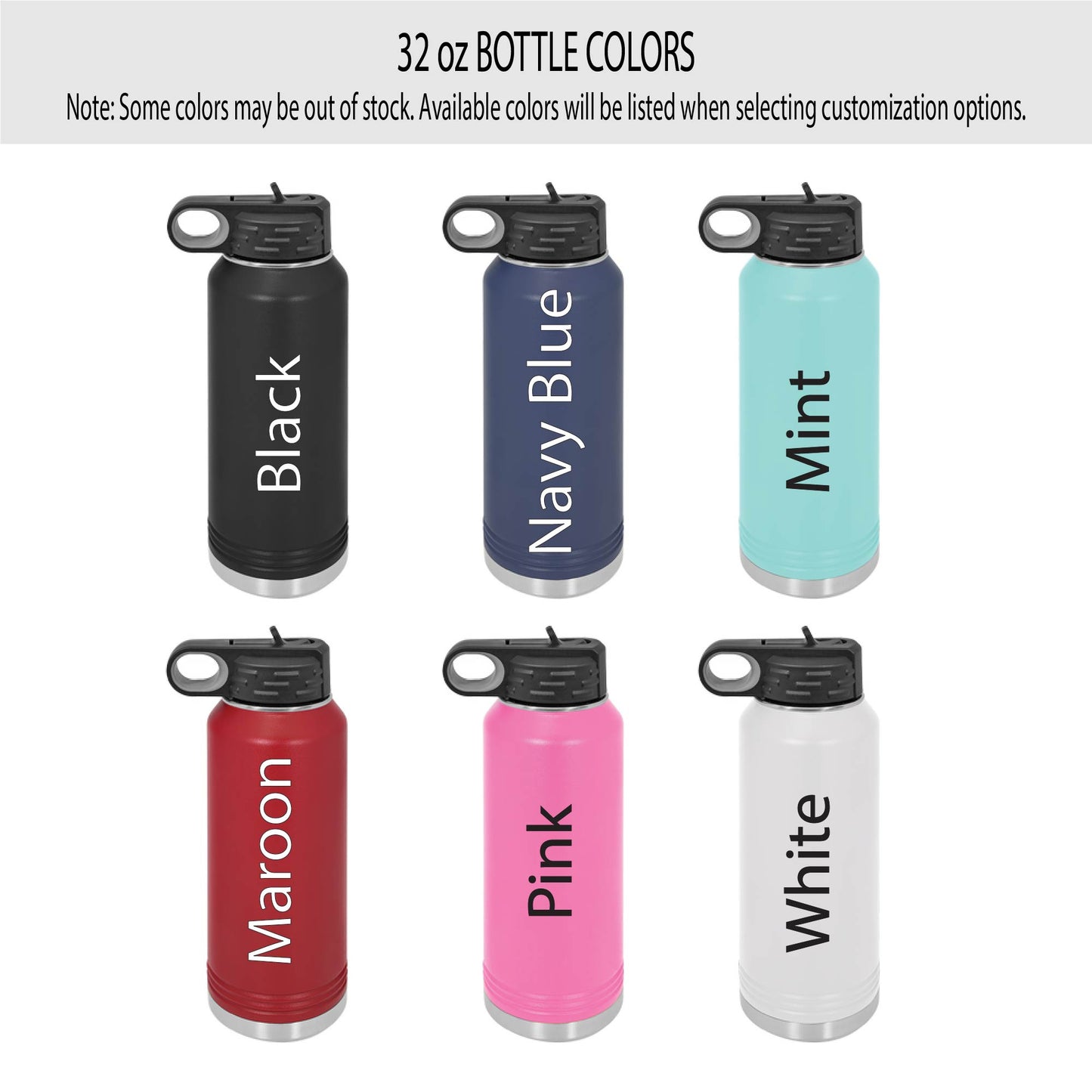 32 oz Custom Water Bottle