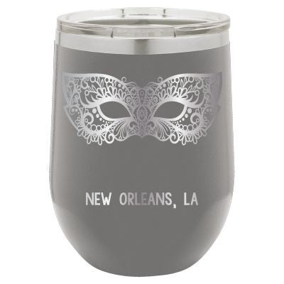 12  oz Personalized New Orleans Tumbler - Laser Engraved