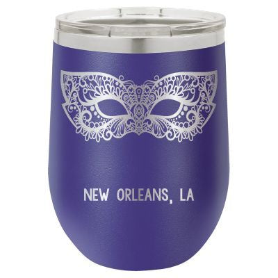 Vaso New Orleans personalizado de 12 oz - grabado con láser