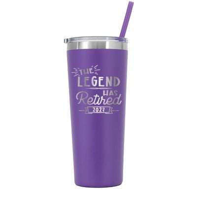 Personalized 2023 Retired "The Legend" Tumbler - Laser Engraved