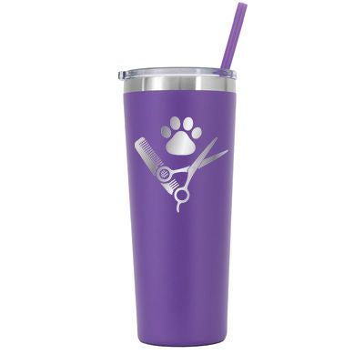 22 oz Personalized Pet Groomer Tumbler Laser Engraved