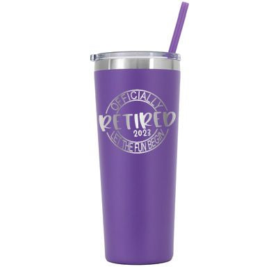 Personalized Officially Retired Tumbler - Laser Engraved