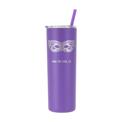 20  oz Personalized New Orleans Tumbler - Laser Engraved
