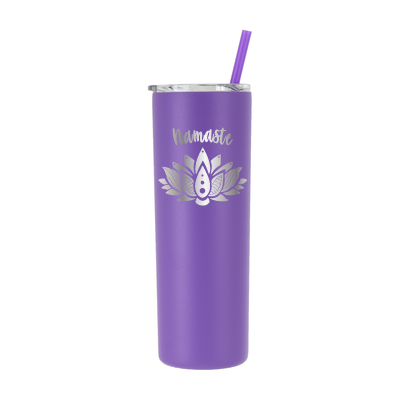 20 oz Personalized Yoga Tumbler - Laser Engraved