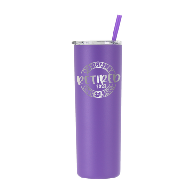 Personalized Officially Retired Tumbler - Laser Engraved