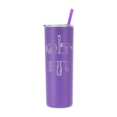 20 oz Personalized Mechanic Tumbler - Laser Engraved