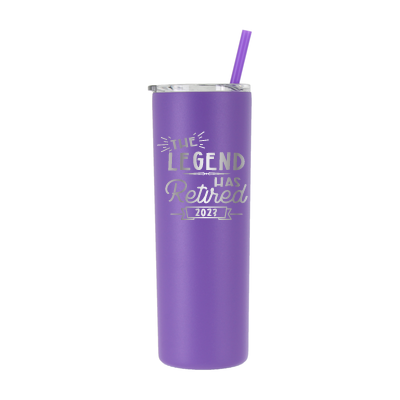 Personalized 2023 Retired "The Legend" Tumbler - Laser Engraved
