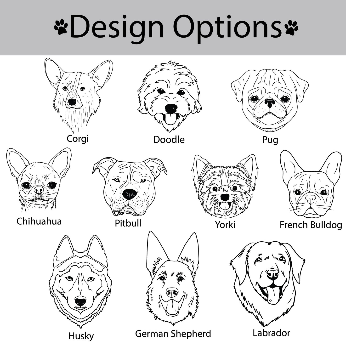 20 oz Personalized Dog Tumbler - Laser Engraved