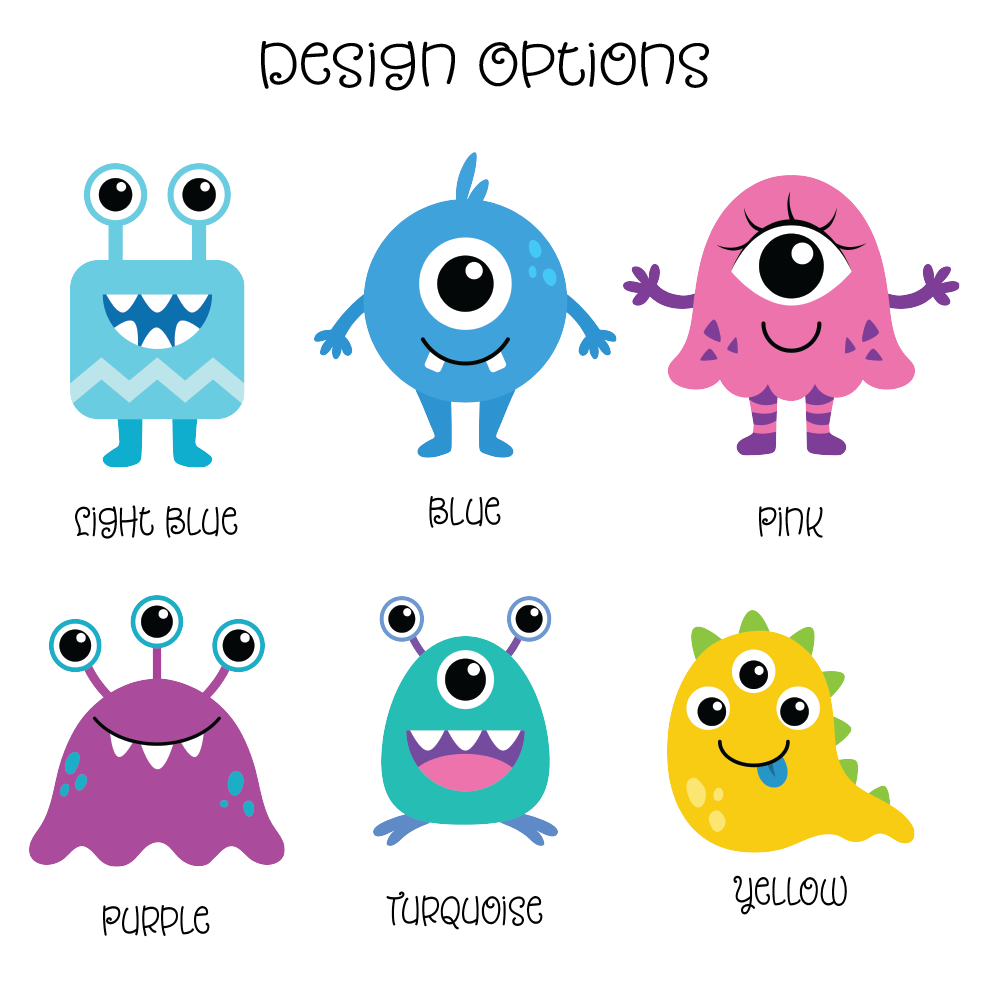 12 oz Kids Monster Water Bottle