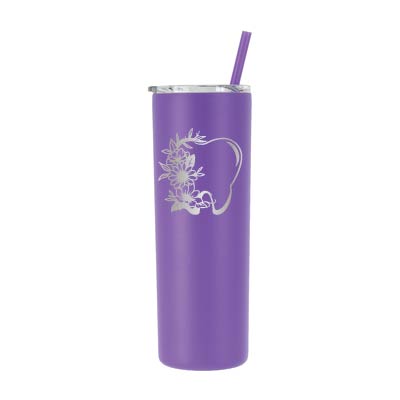 20 oz Personalized Dental Tumbler - Laser Engraved
