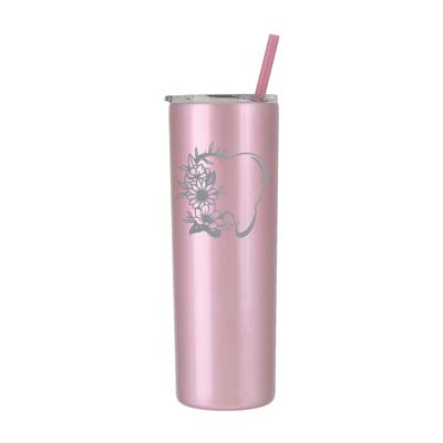 20 oz Personalized Dental Tumbler - Laser Engraved