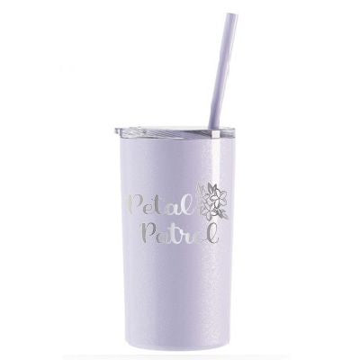 12 oz Personalized Flower Girl Tumbler - Laser Engraved