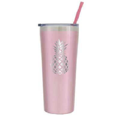 Personalized Pineapple Tumbler - Laser Engraved