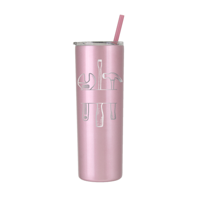 20 oz Personalized Mechanic Tumbler - Laser Engraved