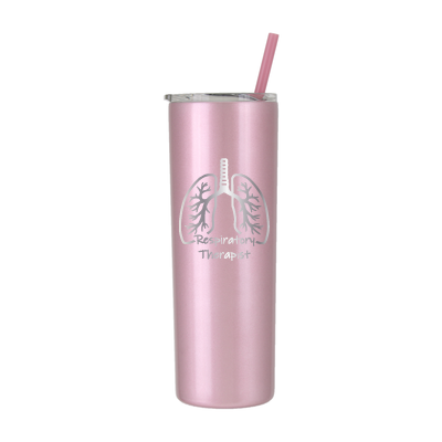20 oz Personalized Respiratory Therapist Tumbler - Laser Engraved