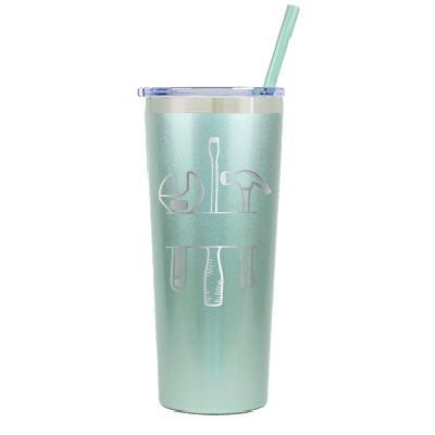 22 oz Personalized Mechanic Tumbler - Laser Engraved