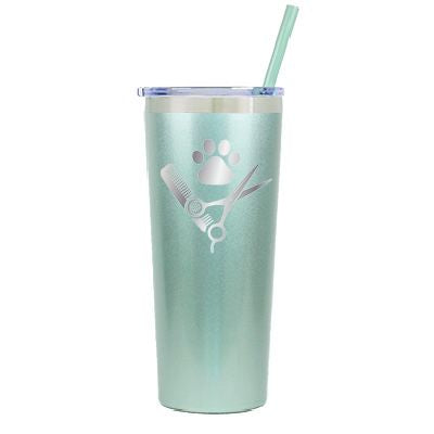 22 oz Personalized Pet Groomer Tumbler Laser Engraved