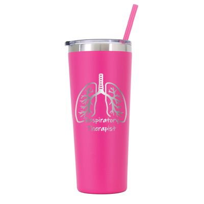 22 oz Personalized Respiratory Therapist Tumbler - Laser Engraved