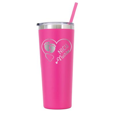 22 oz Personalized NICU Nurse Tumbler - Laser Engraved