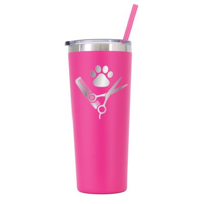 22 oz Personalized Pet Groomer Tumbler Laser Engraved