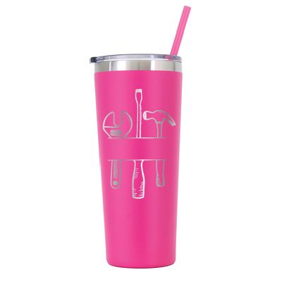 22 oz Personalized Mechanic Tumbler - Laser Engraved