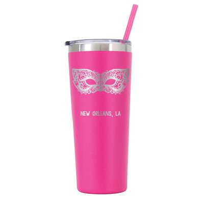22 oz Personalized New Orleans Tumbler - Laser Engraved
