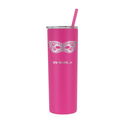 20  oz Personalized New Orleans Tumbler - Laser Engraved