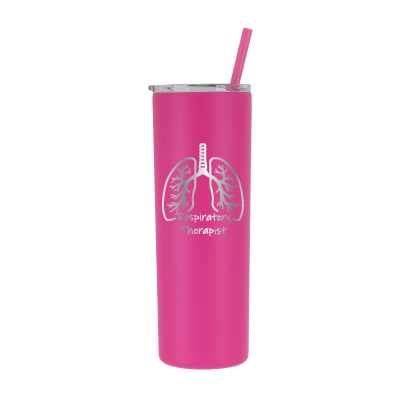 20 oz Personalized Respiratory Therapist Tumbler - Laser Engraved