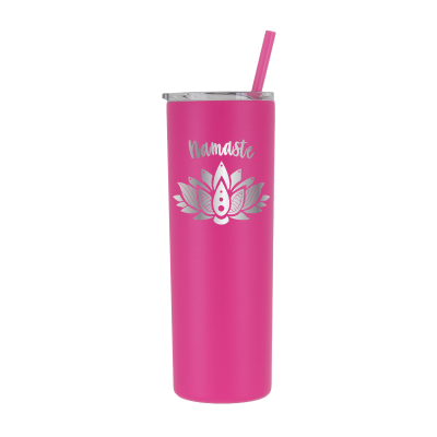 20 oz Personalized Yoga Tumbler - Laser Engraved