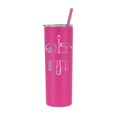 20 oz Personalized Mechanic Tumbler - Laser Engraved